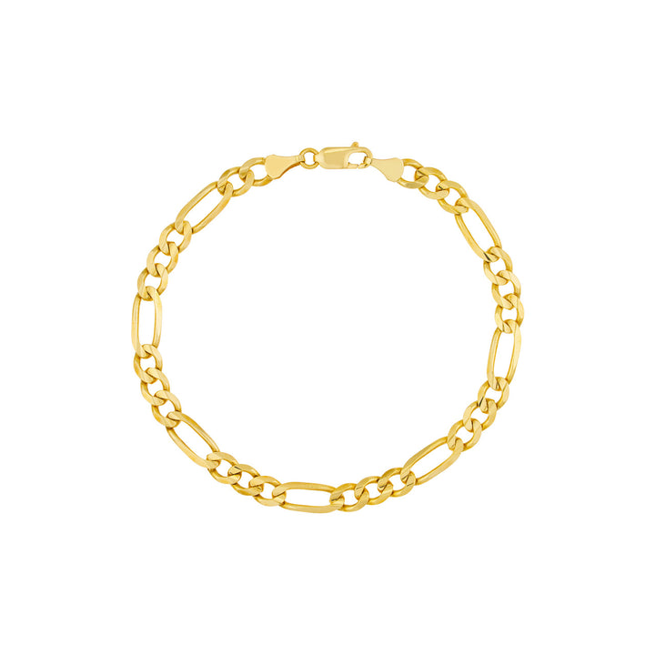 5.8mm Figaro Chain with Lobster Lock Bracelet