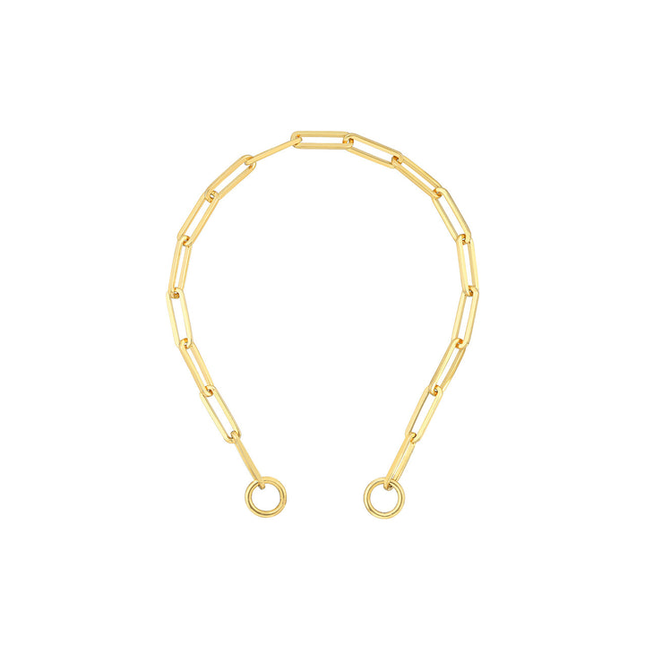 3.8mm Paper Clip Split Chain Bracelet