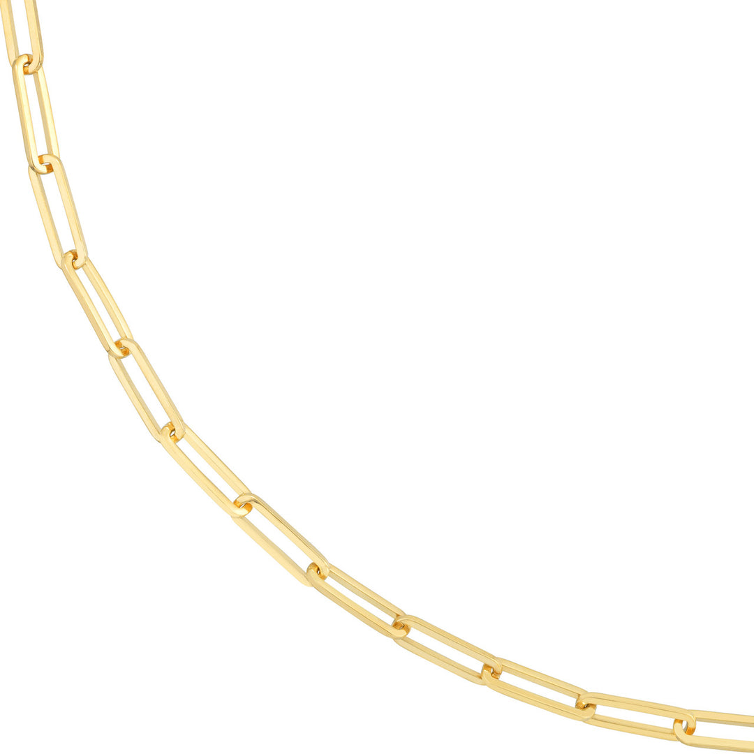 3.8mm Paper Clip Split Chain Bracelet