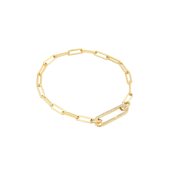 3.8mm Paper Clip Split Chain Bracelet