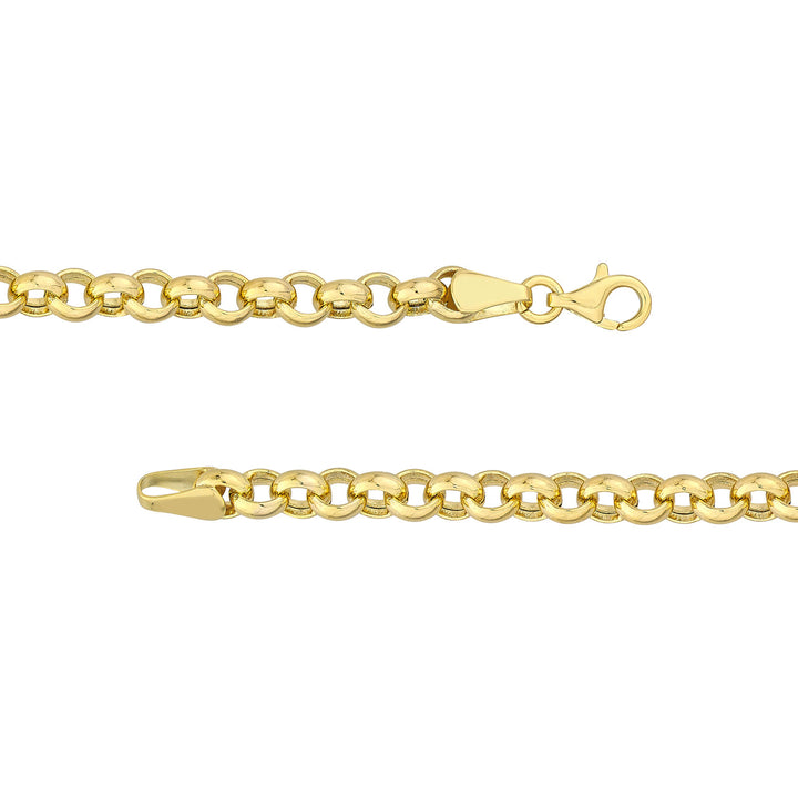 5.2mm Rolo Chain with Pear Lobster Lock Bracelet