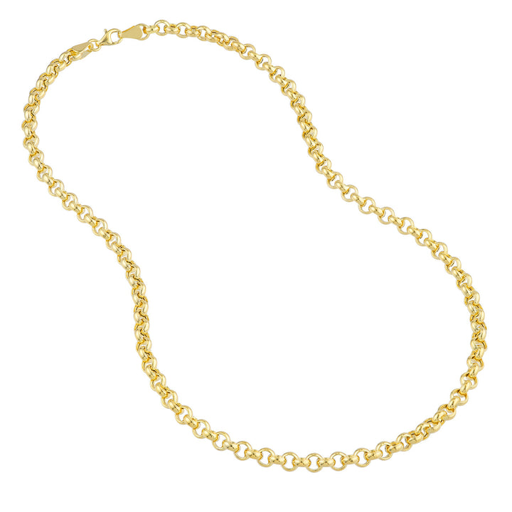 5.2mm Rolo Chain with Pear Lobster Lock