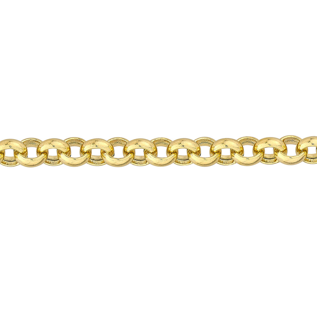 5.2mm Rolo Chain with Pear Lobster Lock Bracelet