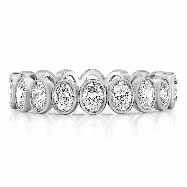 Oval Bezel Eternity Band