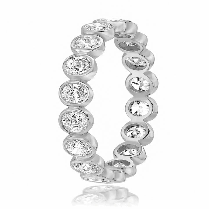 Oval Bezel Eternity Band