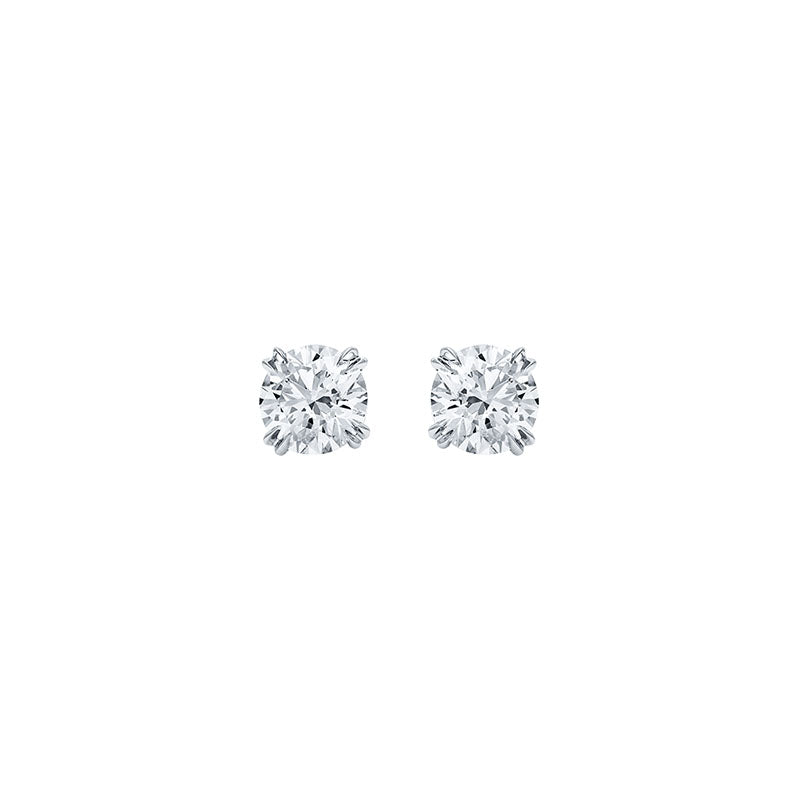 Round Ideal Diamond Earstuds