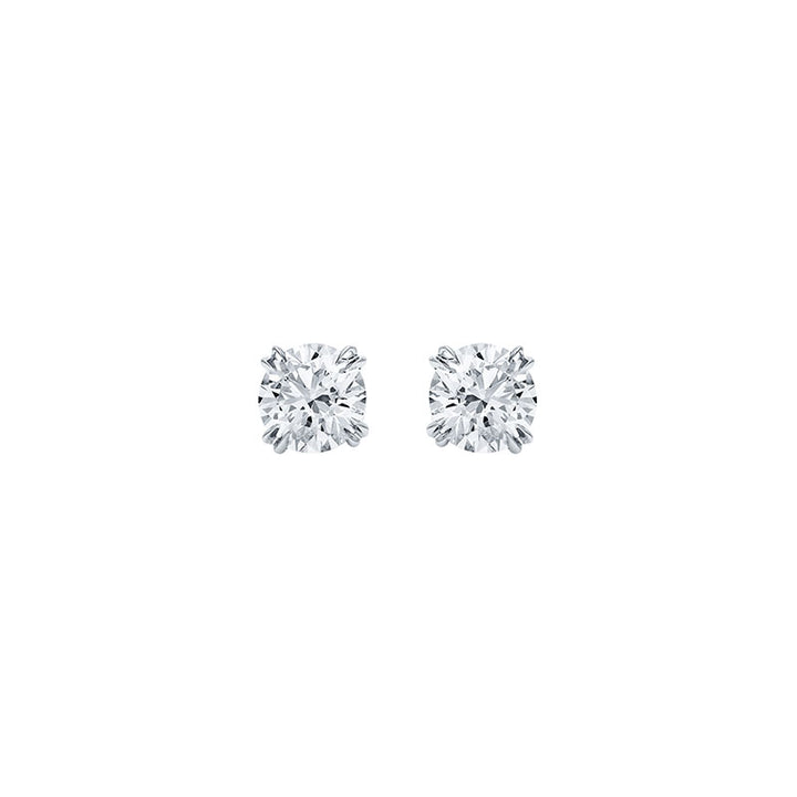 Round Ideal Diamond Earstuds