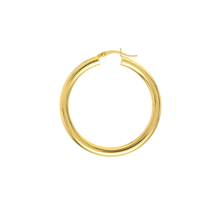 40mm x 4mm Polished Hoop Earrings