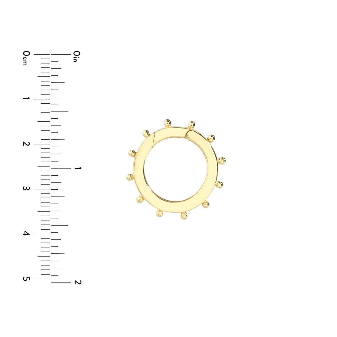 Large Round Push Lock Bead Element