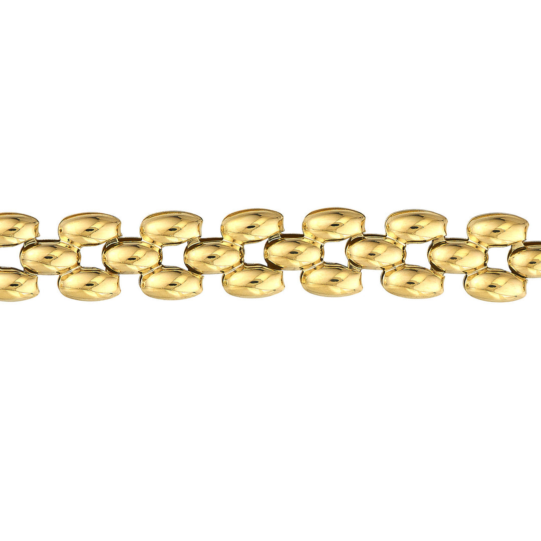 Multi Row Polished Bracelet Ll Endcaps