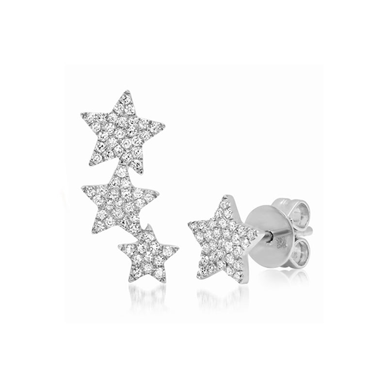 Diamond Star Stud Earring & Climber