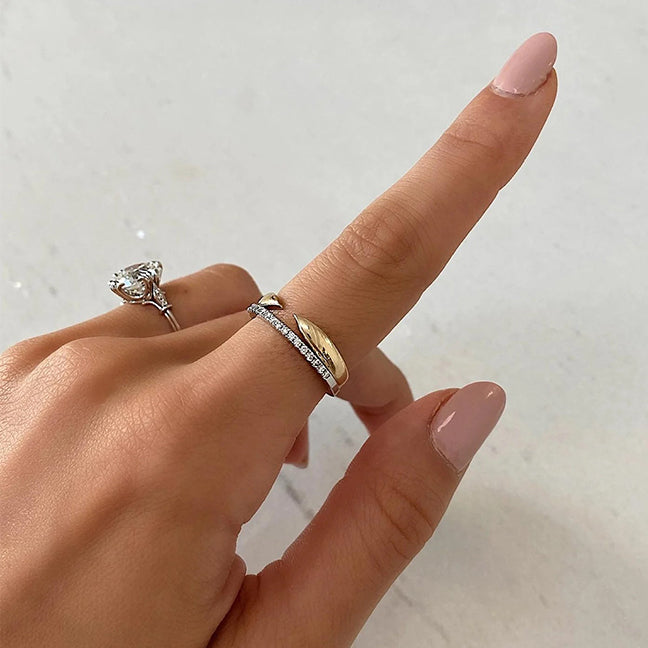 Gold Claw Stackable Ring