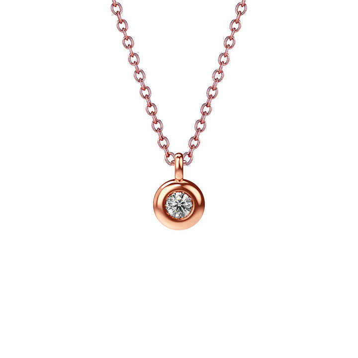 Diamond Pendant in 18K Rose Gold